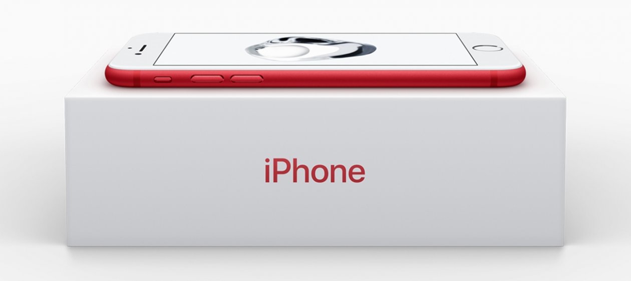 No más rosado: Apple presenta sus iPhone 7 y iPhone 7 Plus en un rojo solidario