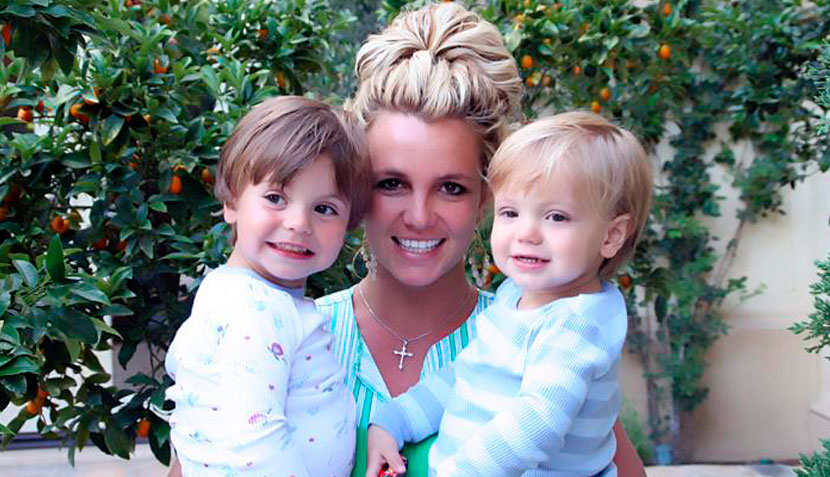 Britney Spears con sus hijos